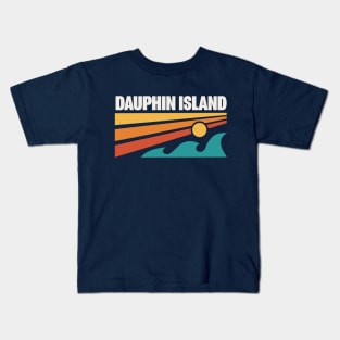 Dauphin Island Alabama Beach Mobile Bay Gulf of Mexico Kids T-Shirt